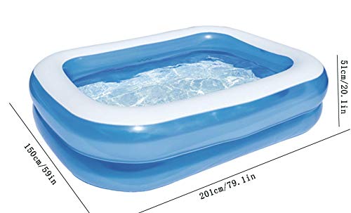 Thole Piscinas para NiñOs Inflables Adultos Familia Hinchables Juegos Juguetes Jardin PequeñOs Profundidad Rectangulares 79.1