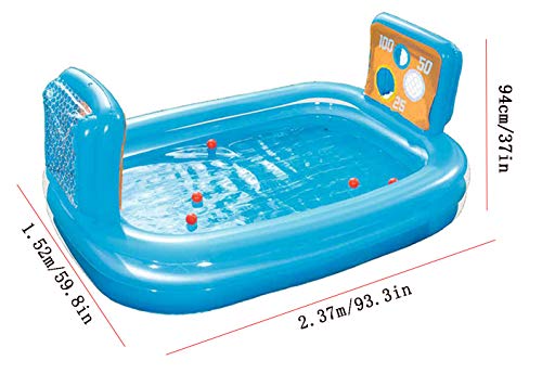 Thole Piscinas para NiñOs Inflables Familia Hinchables Juegos Juguetes Jardin PequeñOs Profundidad Rectangulares 93.3