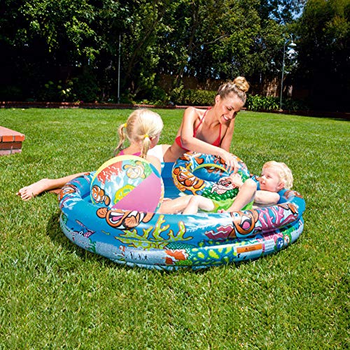 Thole Piscinas para NiñOs Inflables Material De PVC Familia Hinchables Juegos Jardin PequeñOs Conjunto De Piscina 48