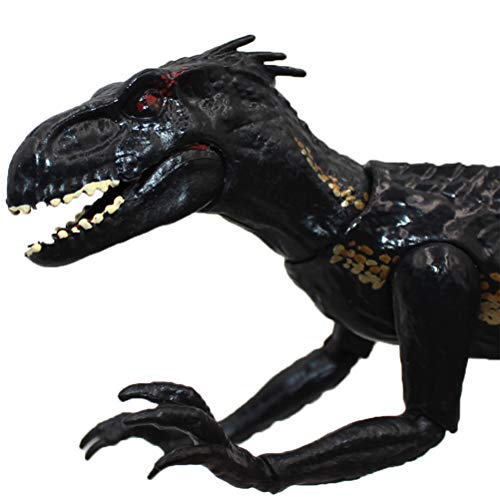 tianlanshuilv 15cm/6inch Park Dinosaurs Toy Joint Movable Action Figure Walking Dinosaur Toy para niños Indoraptor Dinosaur (negro)