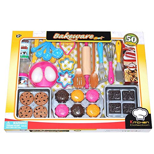 Tiktaktoo Set de Cocina 50 Piezas Tarta Galleta Cueza Al Horno para Niños Cocinita Cocinita