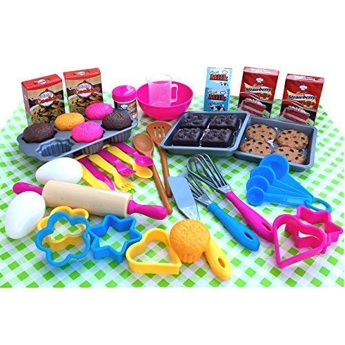 Tiktaktoo Set de Cocina 50 Piezas Tarta Galleta Cueza Al Horno para Niños Cocinita Cocinita