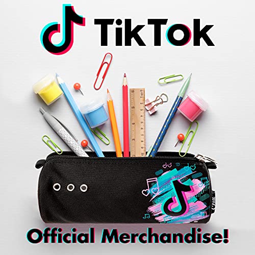 TikTok Estuche Escolar, Material Escolar Bonito, Estuche Escolar Niña o Niño 21 cm, Vuelta al Cole