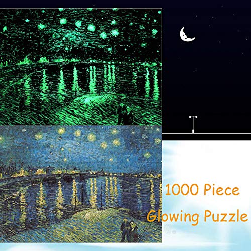 TINYOUTH 1000 piezas Puzzle Van Gogh para adultos, colección Museo, 70 x 50 cm, cartón de 2 mm, puzle familiar de impresión reducida, pinturas famosas, puzle para niños y adultos