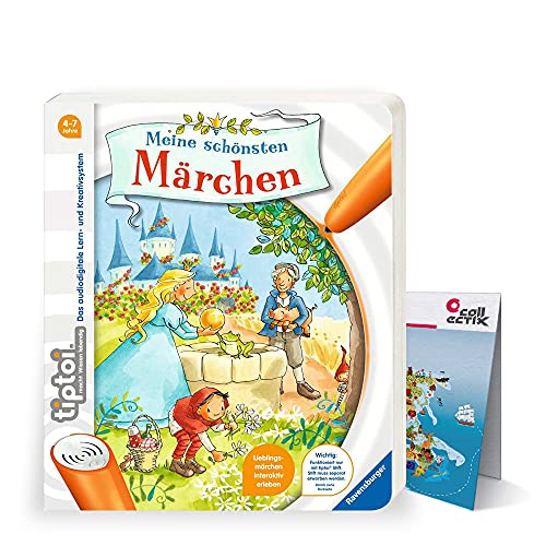 tiptoi Ravensburger libro – Meine schönsten Märchen + exclusivo mapa del mundo para niños de 4 a 7 años