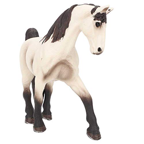 Tnfeeon Juguete de plástico sólido Modelo de Caballo Gran Granja Salvaje Caballo simulación Juguetes Modelo niños(Blanco)