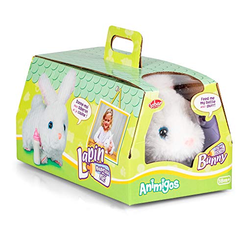 Tobar- New Born Bunny Lapin Peluche Animado, Color Blanco (36411)