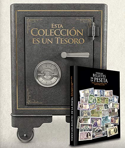 Todos los Billetes de la Peseta. 159 Billetes de la Peseta acompañados de un Libro-Guía con Troqueles para Colocar los Billetes en su Interior Una Fiel reproducción única e inédita en España.