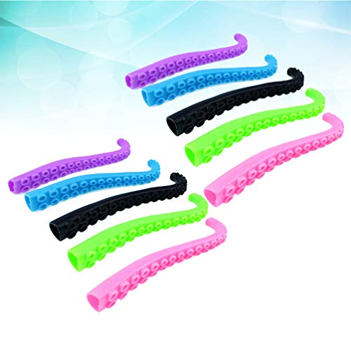 Tomaibaby 10 Piezas de Tentáculos de Pulpo Títeres de Dedo Juguete de Tentáculo Juguetes Sensoriales Recuerdos de Fiesta de Pulpo para Niños Niños (Color Aleatorio)