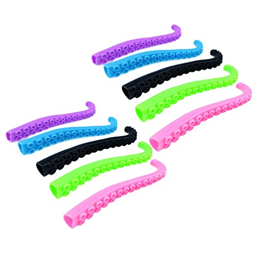 Tomaibaby 10 Piezas de Tentáculos de Pulpo Títeres de Dedo Juguete de Tentáculo Juguetes Sensoriales Recuerdos de Fiesta de Pulpo para Niños Niños (Color Aleatorio)