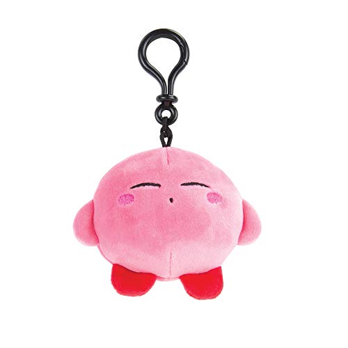 Tomy T12980 Mocchi Nintendo Sleepy Kirby Peluche de 10 cm, Nintendo & Kirby Merchandising para Fans de Juegos Retro, Juguete de Clip y Accesorios de Escritorio para Juegos, Apto para niños de 3 años