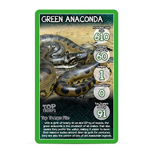 Top Trumps 28134 Snakes-Classics Juego de Cartas de Viaje, Multi