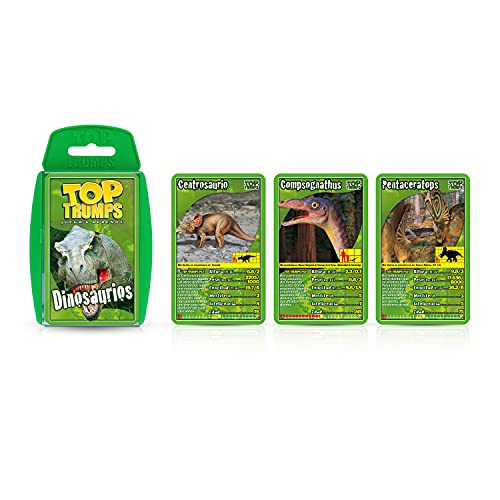 Top Trumps Dinosaurios - Juego de Cartas Educativo | Utiliza Tus conocimientos sobre Dinosaurios para Ganar - Versión en Español