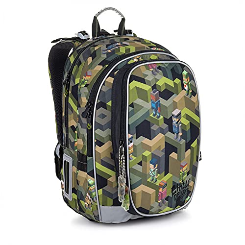 TOPGAL Mochilas Escolares Jóvenes Bolsa Escolar para Jugadores Mochila Chicos Motivo Gamer- Jugador Mochilas Colegio Muy Chula Y Práctica Se Adapta Tableta A4