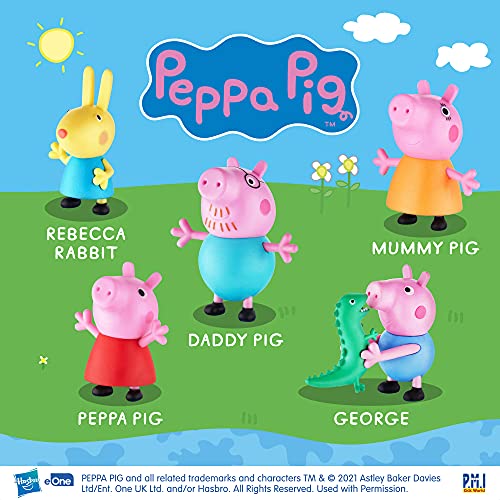 Toppers para lapices de Peppa Pig |5 Juguetes en 1 Pack | Colecciona los 12 Personajes de Peppa Pig |Juguetes para Niños y Artículos de Fiesta de Peppa Pig | Juego de Juguetes de Peppa Pig |por P.M.I.