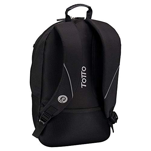 TOTTO Morral Arvar Mochila, Hombre, Negro, Talla Única