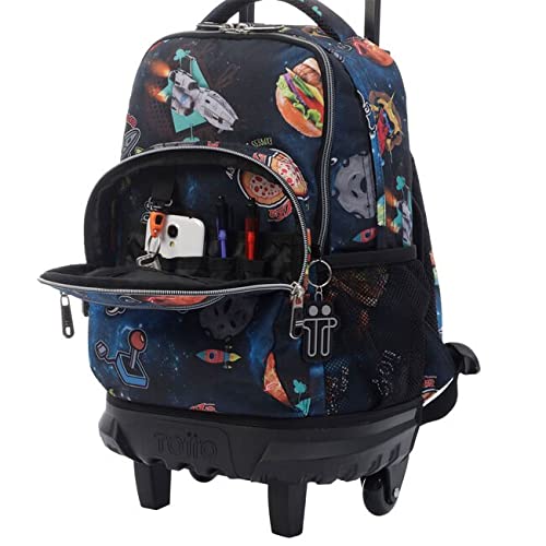 TOTTO Morral Rue Bomper Resma Mochila con Ruedas, Adultos Unisex, Azul (Azul), Talla Única