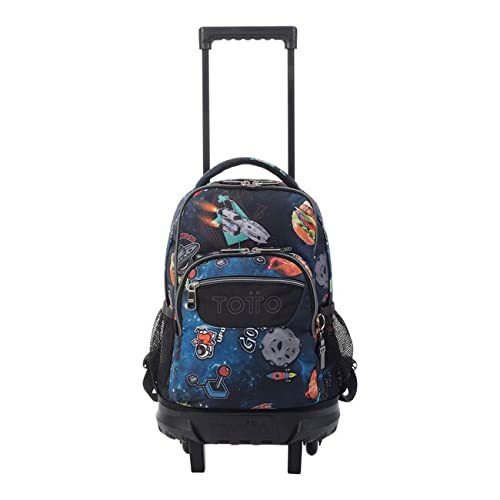 TOTTO Morral Rue Bomper Resma Mochila con Ruedas, Adultos Unisex, Azul (Azul), Talla Única