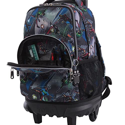 TOTTO Morral Rue Bomper Resma Mochila con Ruedas, Adultos Unisex, Multicolor (Multicolor), Talla Única