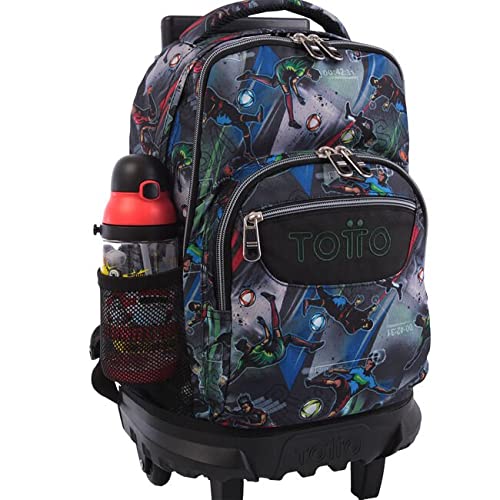 TOTTO Morral Rue Bomper Resma Mochila con Ruedas, Adultos Unisex, Multicolor (Multicolor), Talla Única