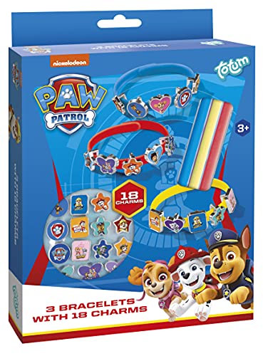 Totum- Paw Patrol Kit de Manualidades para Pulseras, Multicolor (720633)