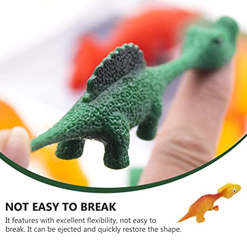 TOYANDONA 10 Unidades de Tirachinas para Dedos Juguetes de Animales de Dinosaurios Tirachinas para Dedos Graciosas Estirables Juguetes para Juegos Voladores Y Favores de Fiestas de Color