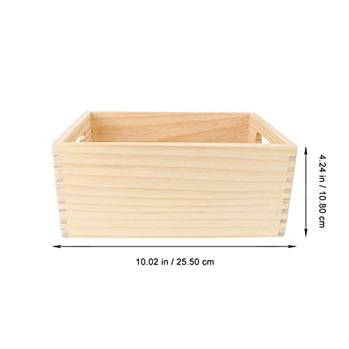 TOYANDONA Caja de Juguetes de Madera Organizador de Almacenamiento Niños Playings de Almacenamiento Cesta de Juguetes Cesta de Almacenamiento Sundies Organizador para El Dormitorio Armario