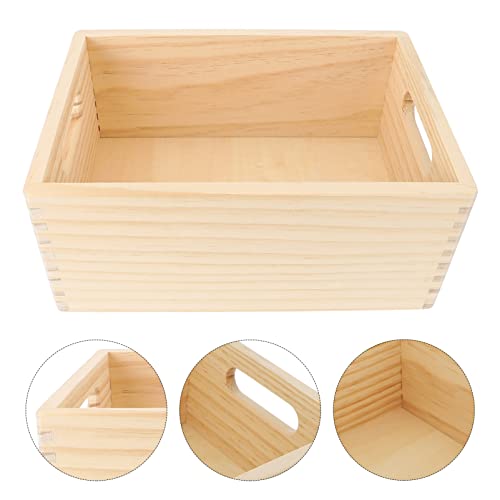 TOYANDONA Caja de Juguetes de Madera Organizador de Almacenamiento Niños Playings de Almacenamiento Cesta de Juguetes Cesta de Almacenamiento Sundies Organizador para El Dormitorio Armario