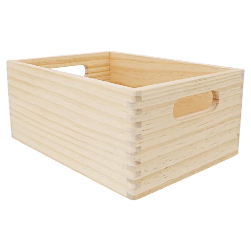 TOYANDONA Caja de Juguetes de Madera Organizador de Almacenamiento Niños Playings de Almacenamiento Cesta de Juguetes Cesta de Almacenamiento Sundies Organizador para El Dormitorio Armario