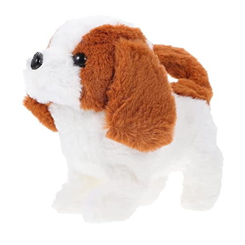 TOYANDONA Perrito Interactivo Puppy Toy Corgi Relleno Perro Perro Paseo Electrónico Caminar Barking Tail Wagging Robotic Present Mascota Juguete para Niños Cumpleaños De Navidad