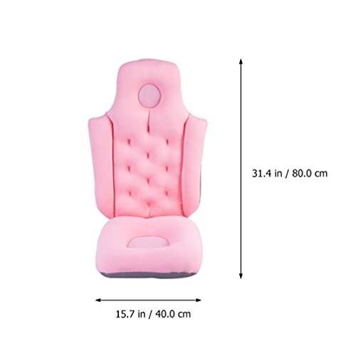 TOYANDONA Silla de Bañera Inflable Bañera Plegable Portátil Lavabo de Ducha Asiento de Viaje para Ancianos Y Mujeres Embarazadas Rosa