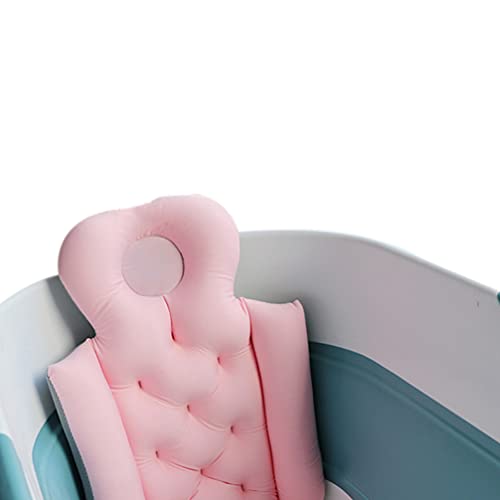 TOYANDONA Silla de Bañera Inflable Bañera Plegable Portátil Lavabo de Ducha Asiento de Viaje para Ancianos Y Mujeres Embarazadas Rosa