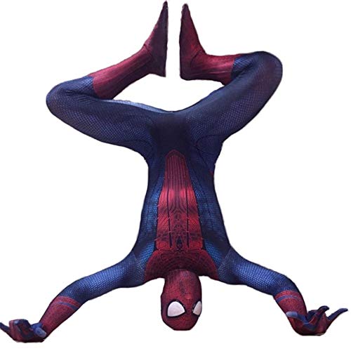 TOYSSKYR Amazing Spiderman Traje de niño o Adulto for niños de superhéroes Cosplay elásticos Medias Jumpsuit Fantasía Tema del Partido del Vestido Alta Elasticidad