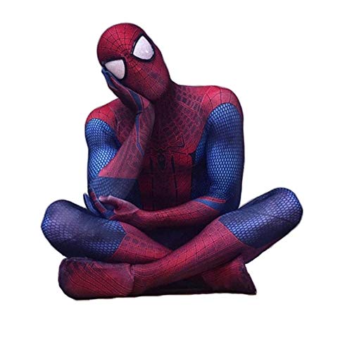 TOYSSKYR Amazing Spiderman Traje de niño o Adulto for niños de superhéroes Cosplay elásticos Medias Jumpsuit Fantasía Tema del Partido del Vestido Alta Elasticidad