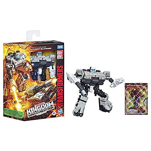 Transformers Generations War for Cybertron: Kingdom Deluxe WFC-K33 Autobot Slammer Figura – A Partir de 8 años, 14 cm (Hasbro F0683)