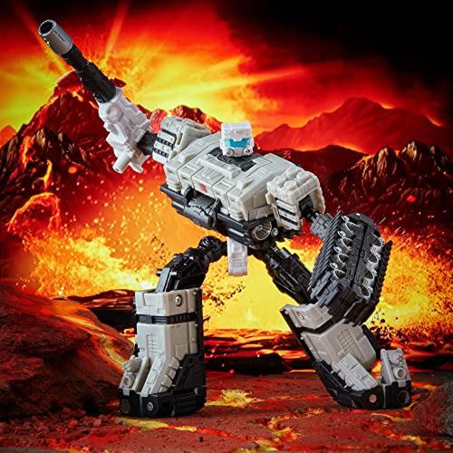 Transformers Generations War for Cybertron: Kingdom Deluxe WFC-K33 Autobot Slammer Figura – A Partir de 8 años, 14 cm (Hasbro F0683)