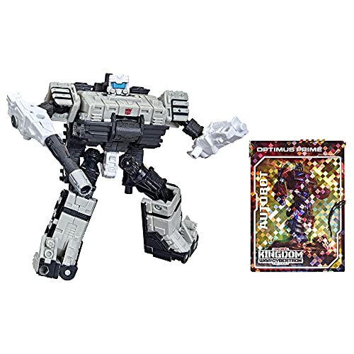 Transformers Generations War for Cybertron: Kingdom Deluxe WFC-K33 Autobot Slammer Figura – A Partir de 8 años, 14 cm (Hasbro F0683)