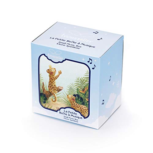 TrouSSELIER – Caja para tesoros y joyas musicales – Ideal regalo para niños – Música de la Bella de madera dormida de chaikovsky – Color verde