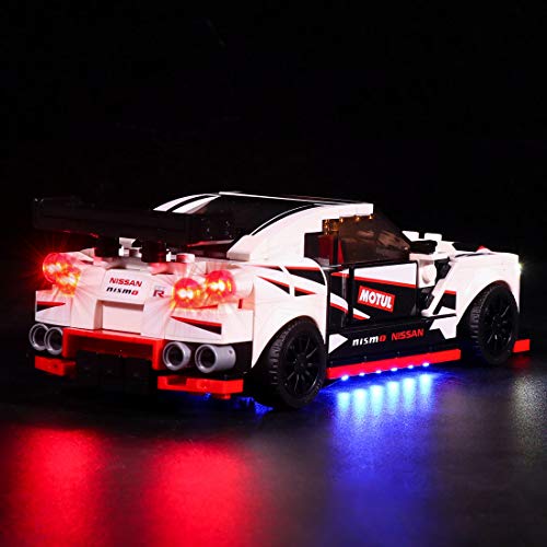 Trueornot Kit de iluminación LED alimentado por USB para Lego 76896 Speed Champions Nissan GT-R NISMO – sin kit Lego