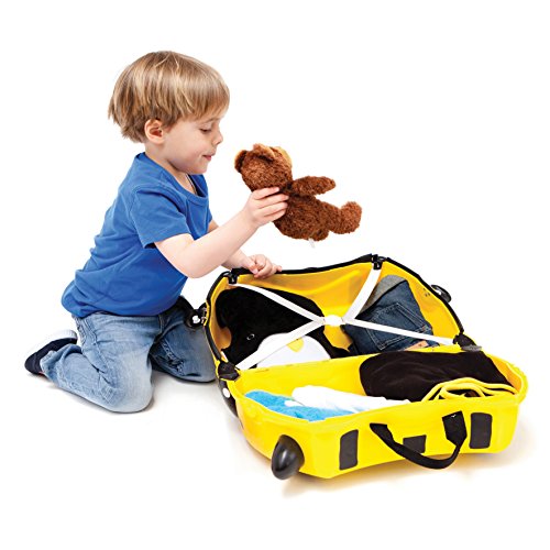 Trunki Maleta correpasillos y equipaje de mano infantil: Abeja Bernard (Amarillo)