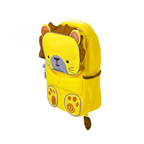 Trunki Mochila infantil para colegio de alta visibilidad - ToddlePak León Leeroy (Amarillo)