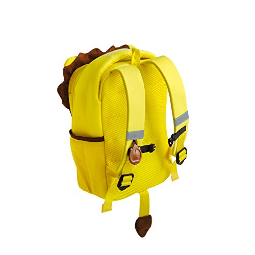 Trunki Mochila infantil para colegio de alta visibilidad - ToddlePak León Leeroy (Amarillo)