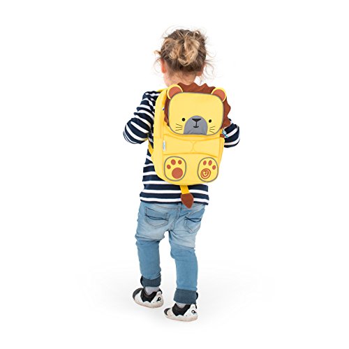 Trunki Mochila infantil para colegio de alta visibilidad - ToddlePak León Leeroy (Amarillo)