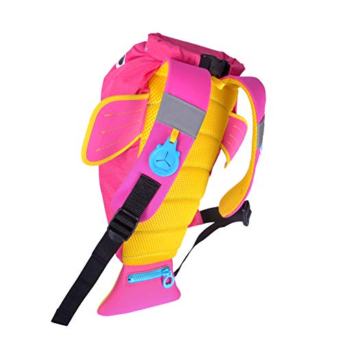 Trunki PaddlePak - Mochila infantil impermeable para piscina y gimnasio, Coral, 37 x 29 x 17 cm