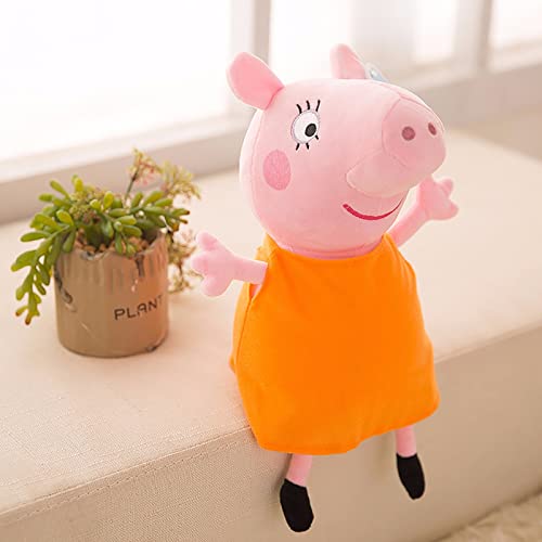 TTHH Peppa Pig Plush, Pig Peppa George Peppa Daddy Mommy Peppa Colección De Juguetes De Peluche, Lindo Paquete Familiar, Juguetes De Peluche, Regalos para Niños Mom