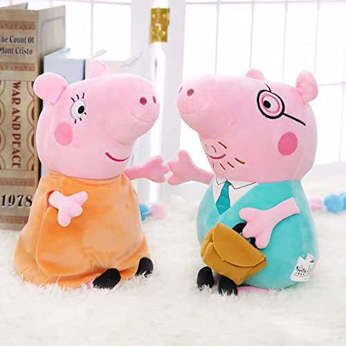 TTHH Peppa Pig Plush, Pig Peppa George Peppa Daddy Mommy Peppa Colección De Juguetes De Peluche, Lindo Paquete Familiar, Juguetes De Peluche, Regalos para Niños Mom