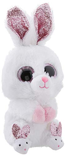 TY 36315 Slippers Rabbit - Peluche de conejo, color blanco