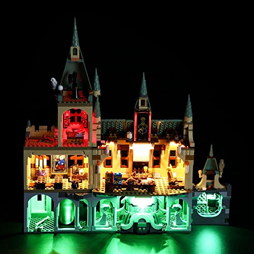 TZH Kit De Iluminación LED para Lego 76389 Juego De Luces Alimentadas por USB Compatible con La Cámara Secreta De Hogwarts Modelo De Bloques De Construcción Accesorios De Montaje De Bricolaje