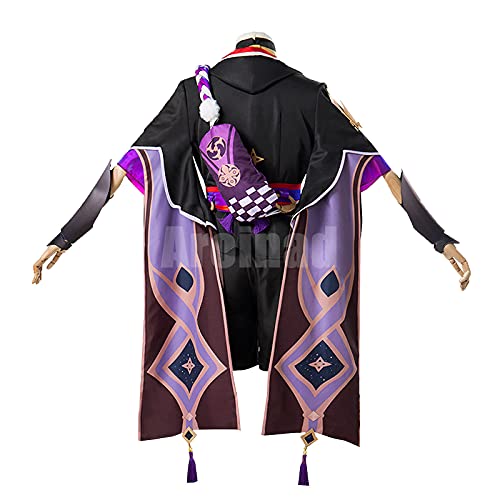 ULLAA Disfraz de Cosplay de Scaramouche, ropa de elementos chinos del juego Genshin Impact para la exposición de anime, mascarada de Halloween