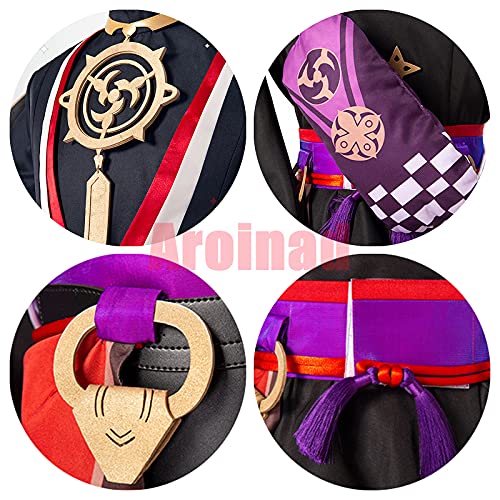 ULLAA Disfraz de Cosplay de Scaramouche, ropa de elementos chinos del juego Genshin Impact para la exposición de anime, mascarada de Halloween